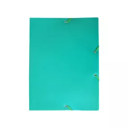 Gumis mappa A4, műanyag Bluering® zöld
