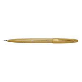  Ecsettoll, kalligrafikus hajlékony hegyű, Pentel SES15C-Y napsárga(arany)