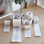 Hőpapír 57 mm széles, 13fm hosszú, cséve 12mm, 10 tekercs/csomag, ( 57/35 ) BPA mentes Bluering®