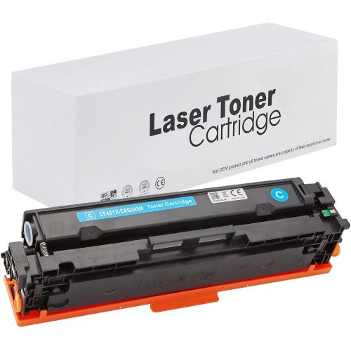 WB HP CF401X No.201X CRG045H Cyan Utángyártott Toner 2.200 oldal kapacitás