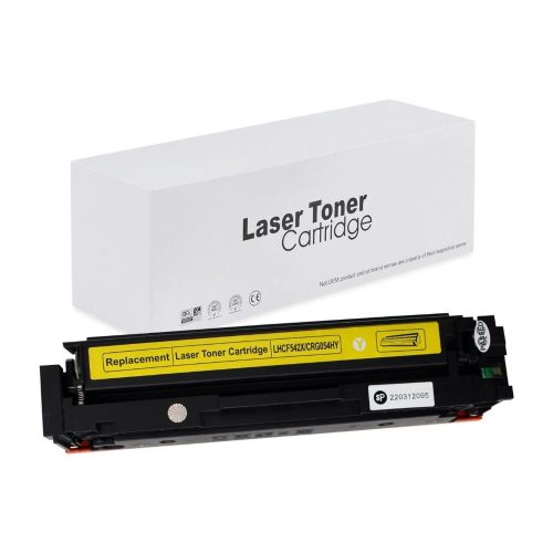 WB HP CF542X No.203X CRG054H Yellow Utángyártott Toner 2.500 oldal kapacitás