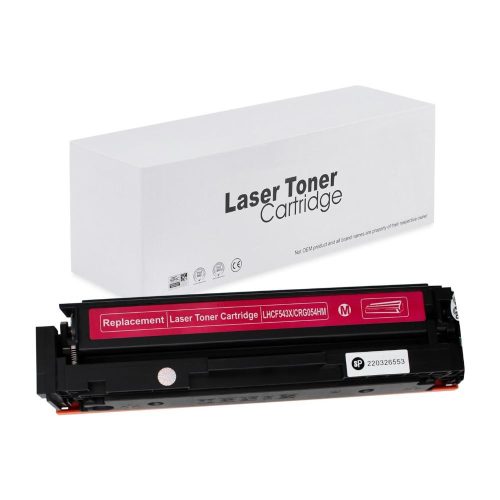 WB HP CF543X No.203X CRG054H Magenta Utángyártott Toner 2.500 oldal kapacitás