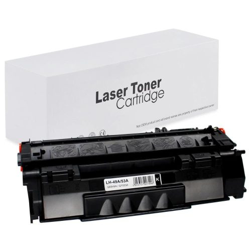 WB HP Q5949A No.49A Q7553A No.53A Canon CRG 708 Utángyártott Toner 3.000 oldal kapacitás