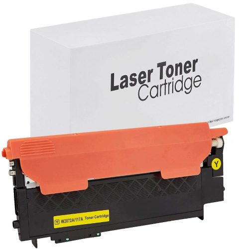 WB HP W2072A No.117A Yellow Chipes Utángyártott Toner 700 oldal kapacitás
