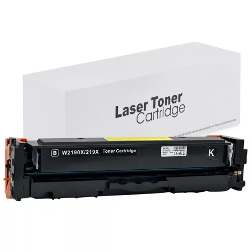 WB HP W2190X No.219X Black Chip Nélküli Utángyártott Toner 3.200 oldal kapacitás