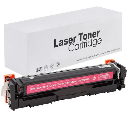 WB HP W2213X No.207X Magenta Chip Nélküli Utángyártott Toner 2.450 oldal kapacitás