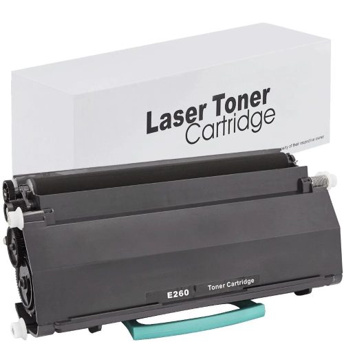 WB Lexmark E260 E260A11E Utángyártott Toner 3.500 oldal kapacitás