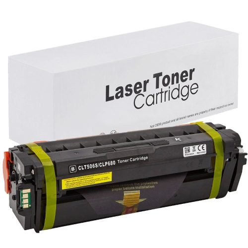 WB Samsung CLP680 CLT-K506L Black Utángyártott Toner 6.000 oldal kapacitás