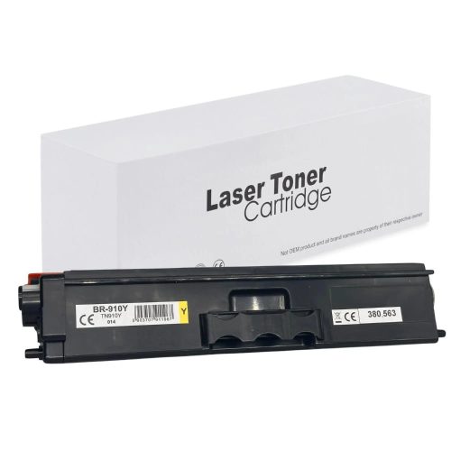 WB Brother TN910 Yellow Utángyártott Toner 9.000 oldal kapacitás