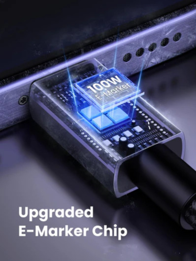 UGREEN USB-C - USB-C PD gyorstöltés kábel Space szürke 3 m L512