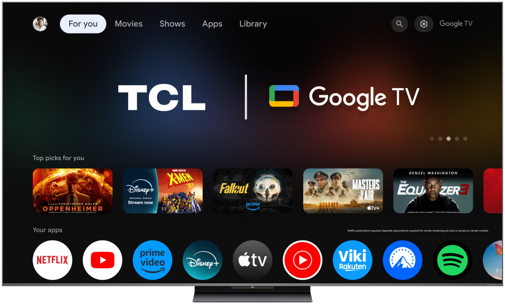 TCL 75" 75C8K QD-MiniLED 189cm 4K Google TV