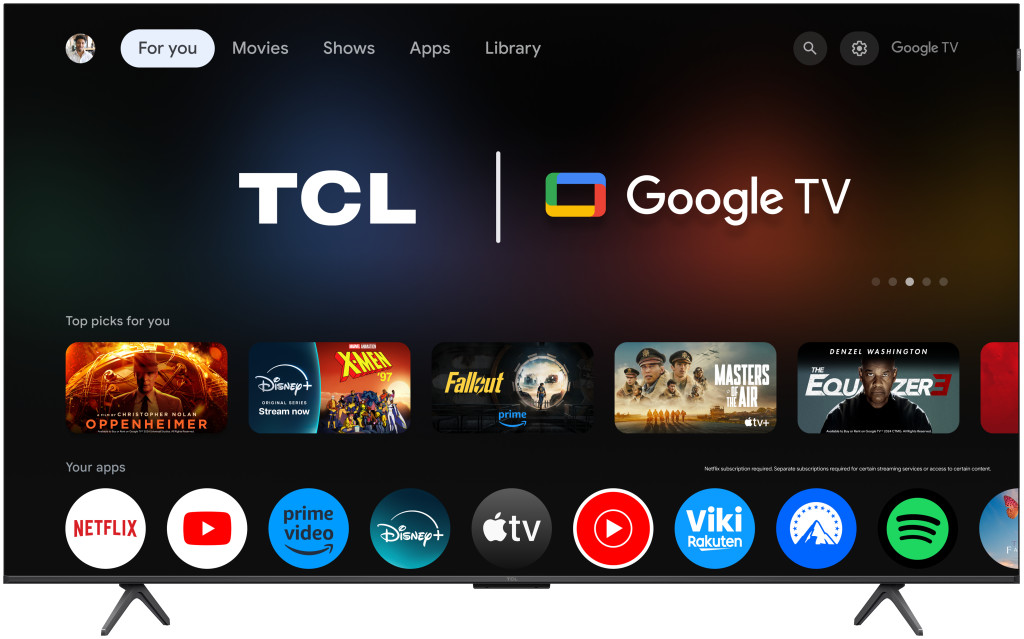 TCL 75" 75P8K QLED 189cm 4K Google TV