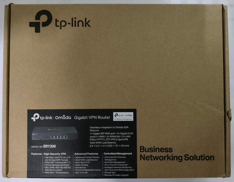 TP-LINK ROUTER ER7206 SafeStream Gigabit Multi-WAN VPN