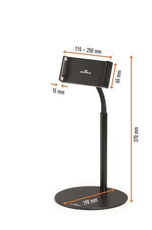 Tablet tartó állvány, asztali, DURABLE "TWIST TABLE"