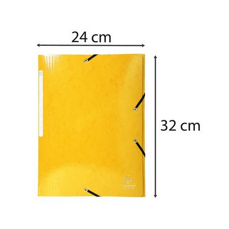Gumis, mappa, karton, A4, EXACOMPTA "Iderama", sárga Gumis, mappa, karton, A4, EXACOMPTA "Iderama", sárga