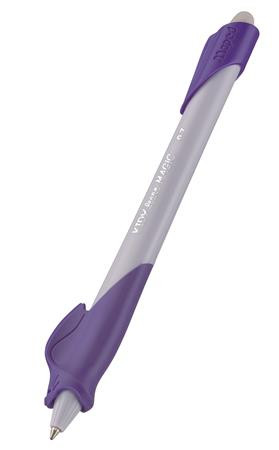 Írástanuló rollertoll, 0,7 mm, törölhető, MAPED "KIDY Learn MAGIC", nyuszi, lila