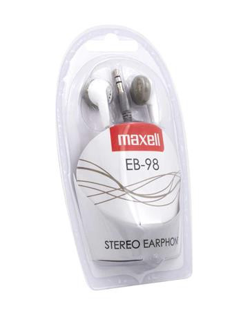 Fülhallgató, MAXELL "Ear Buds 98", fehér Fülhallgató, MAXELL "Ear Buds 98", fehér