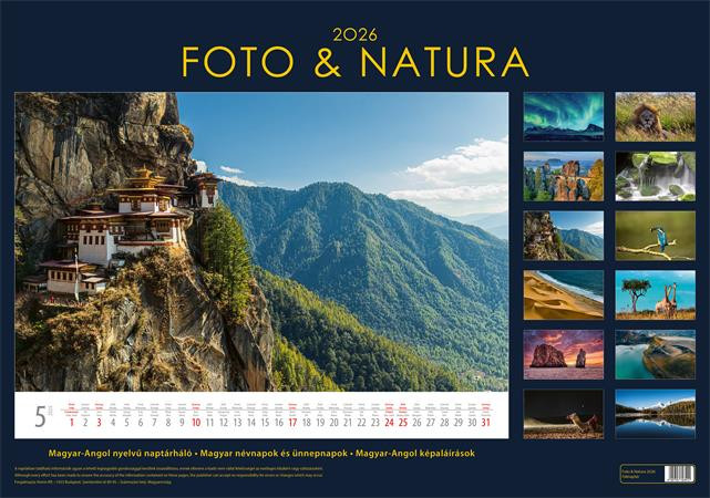 Naptár, fali, DAYLINER, "Foto&Natura"