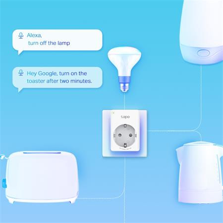 Okos dugalj, Wi-Fi, fogyasztásmérő, TP-LINK, "Tapo P110"