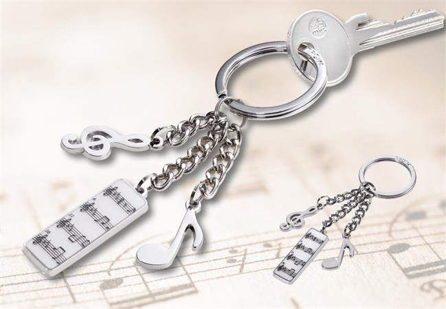 Kulcstartó, 3 charm dísszel, TROIKA "5. Sinfonie"