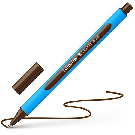 Golyóstoll, 0,7 mm, kupakos, SCHNEIDER "Slider Edge XB", barna Golyóstoll, 0,7 mm, kupakos, SCHNEIDER "Slider Edge XB", barna