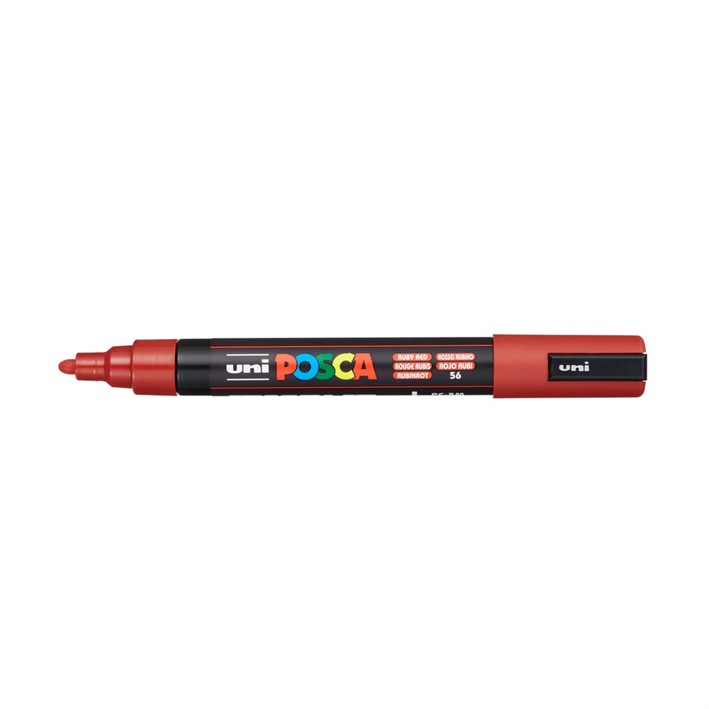 Dekormarker 1,8-2,5mm, Uni Posca PC-5M rubint piros