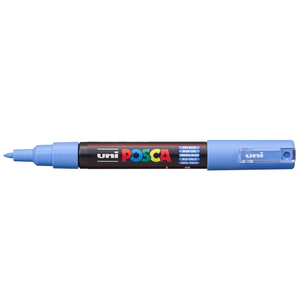 Dekormarker 0,7-1mm, Uni Posca PC-1M égszínkék