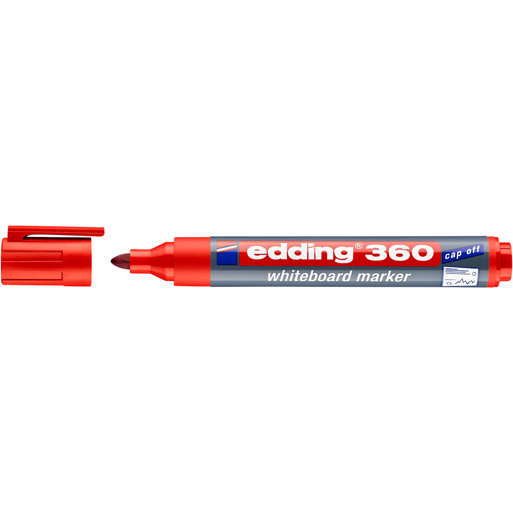 Táblamarker 1,5-3mm, kerek Edding 360 piros
