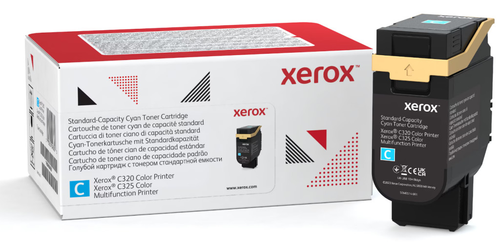 Image of Xerox C325 toner Cyan 1800 oldalra
