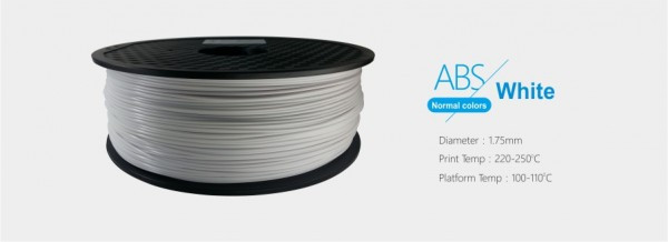 Image of 3D FILAMENT 1,75mm ABS Fehér (1kg-os tekercs)