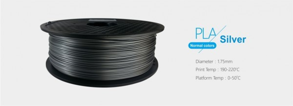 Image of 3D FILAMENT 1,75mm PLA Ezüst /1kg-os tekercs/