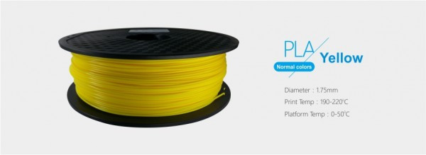 Image of 3D FILAMENT 1,75mm PLA Sárga /1kg-os tekercs/