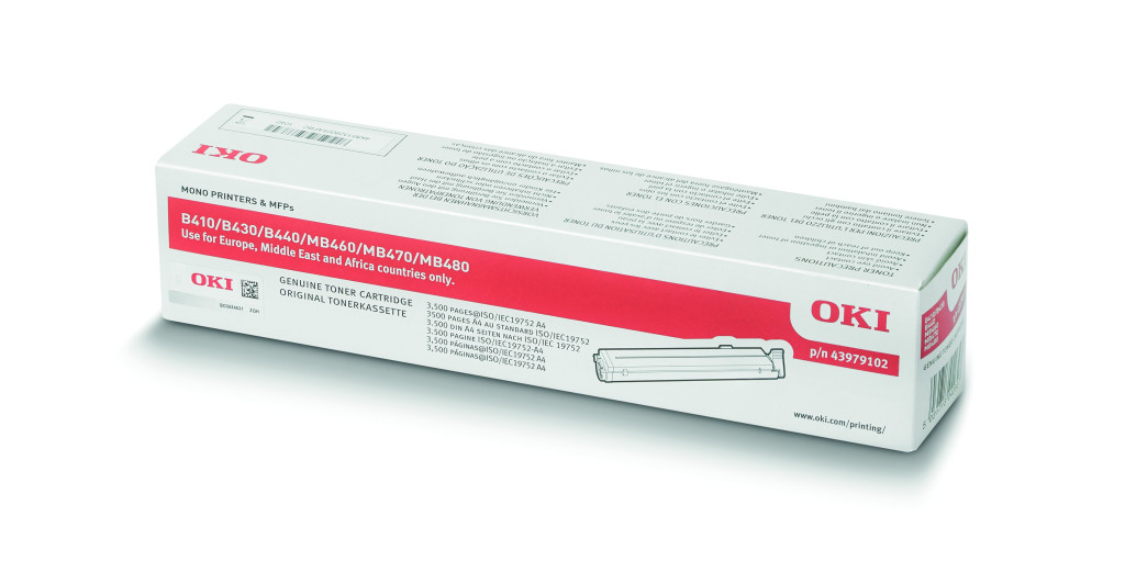 Image of Oki B410,430,440,MB460 Toner 3500 oldalra