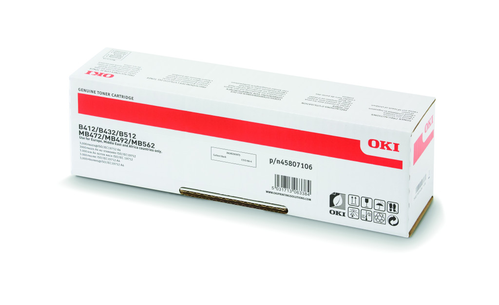 Image of Oki B432/MB472 Toner 7000 oldalra