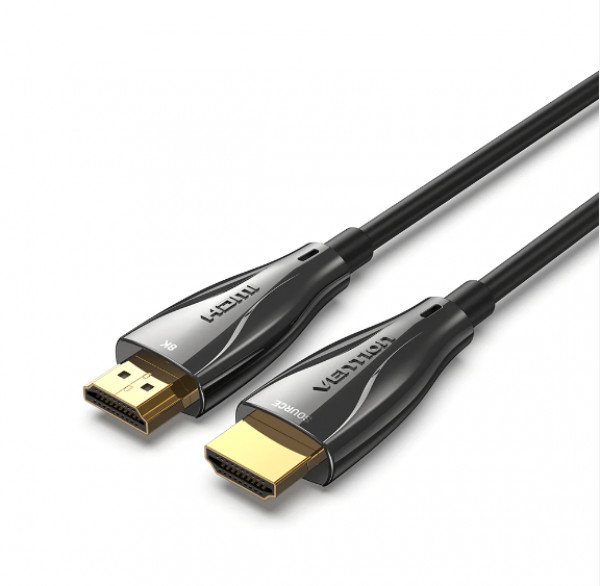 Image of Vention HDMI/M -> HDMI/M HD, (8K, optikai kábel, fekete, 1080P@160Hz /2K@144Hz /4K@120Hz / 8K@60Hz, Átviteli sebesség: 48Gbps), 30m, kábel