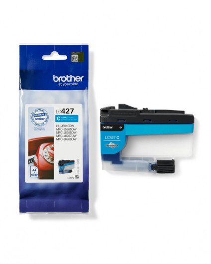 Brother LC427C Tintapatron Cyan 1.500 oldal kapacitás Brother LC427C Tintapatron Cyan 1.500 oldal kapacitás