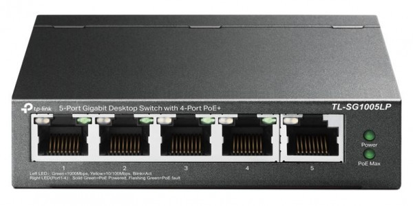 TP-LINK SWITCH TL-SG1005LP 5-Port Gigabit Desktop