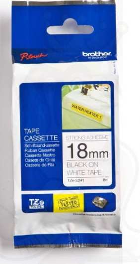 Brother TZe-S241 18 mm széles 8 m hosszú szalagkazetta Brother TZe-S241 18 mm széles 8 m hosszú szalagkazetta