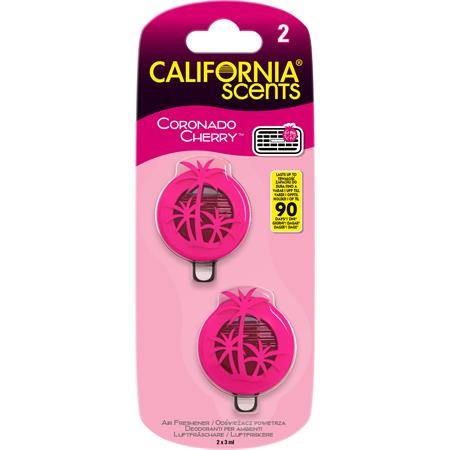 Image of Autóillatosító, mini diffúzer, 2*3 ml, CALIFORNIA SCENTS "Coronado Cherry"