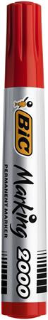 Image of Alkoholos marker, 4,95 mm, kúpos, BIC "ECO 2000" piros