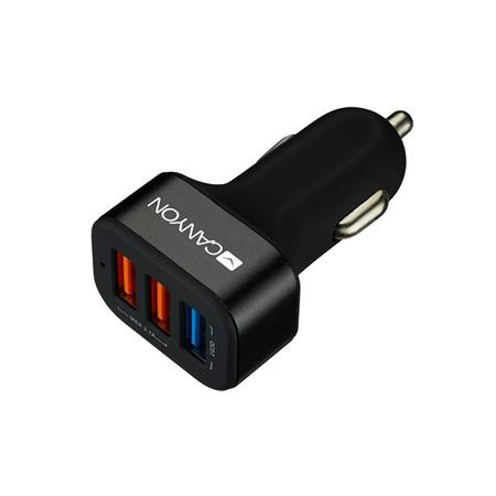 Image of Autós töltő, 3xUSB, QC 3.0, 2,1A, CANYON "C-07"