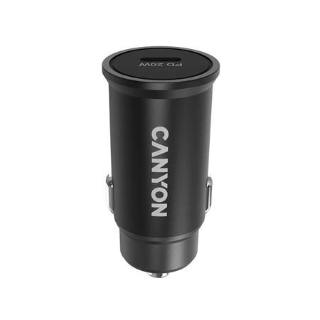Image of Autós töltő, 1xUSB-C, PD 20W, CANYON "C-20"