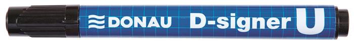 Image of Alkoholos marker, 2-4 mm, kúpos, DONAU "D-signer U", fekete