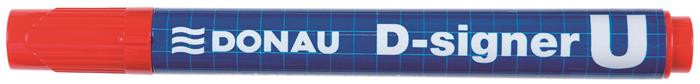Image of Alkoholos marker, 2-4 mm, kúpos, DONAU "D-signer U", piros