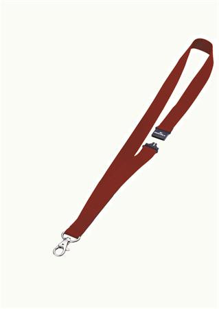 Image of Azonosítókártya-tartó, nyakba akasztható, biztonsági csattal, DURABLE, piros