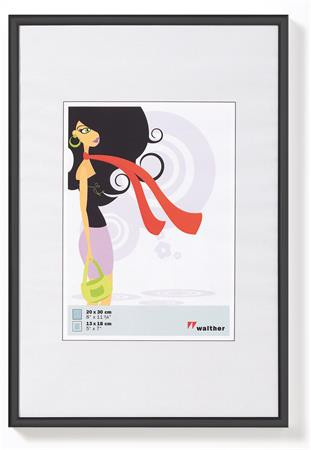 Image of Képkeret, műanyag, 20x30 cm, "New Lifestyle" fekete