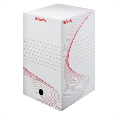 Image of Archiválódoboz, A4, 200 mm, karton, ESSELTE "Boxy", fehér
