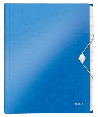 Image of Előrendező, A4, 12 részes, műanyag, LEITZ "Wow", kék