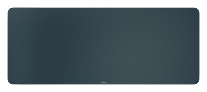 Image of Asztali alátét egérpaddal, 100x40 cm, LEITZ, sötétszürke