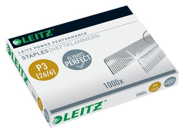 Tűzőkapocs, 26/6, LEITZ "P3" Tűzőkapocs, 26/6, LEITZ "P3"